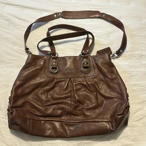 Like new soft leather Coach tote